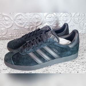 Adidas Gazelle Triple Black Suede (UK Vers)